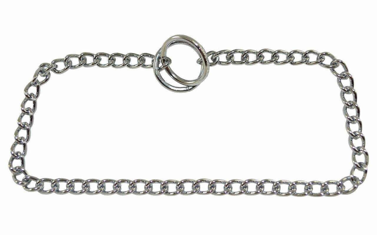 Thin chain sales dog collar
